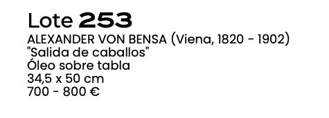 Ficha de subasta de Salida de caballos