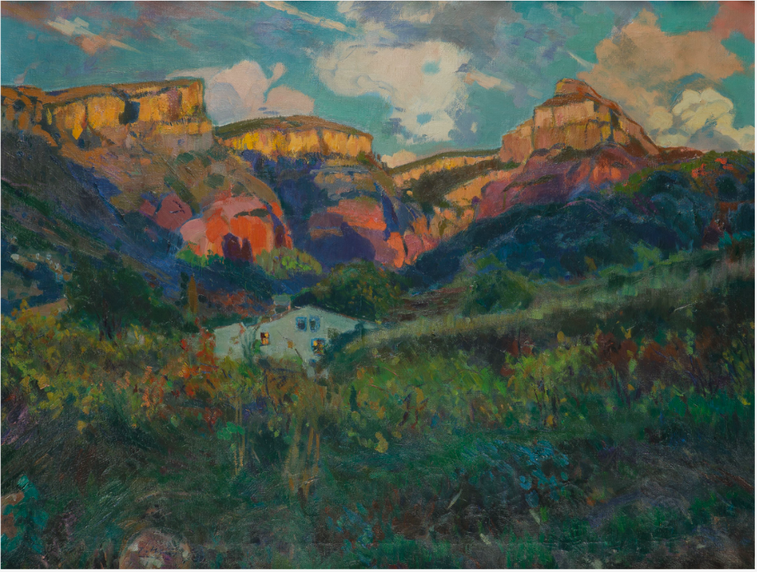 Imagen de Paisaje con casa, Valle Rojo, Bigues
