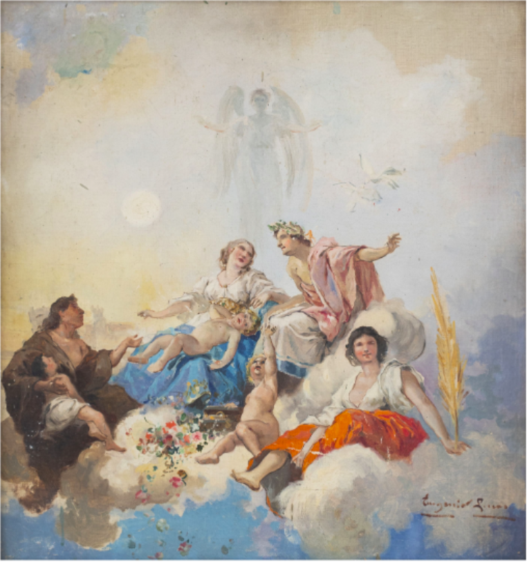 Imagen de Apolo rodeado de ninfas