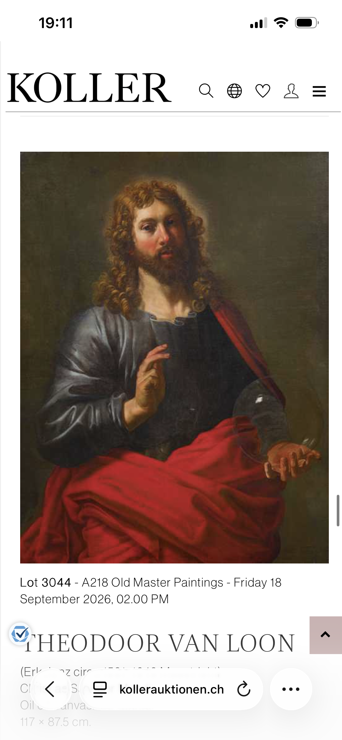 Imagen de Christ as Salvator Mundi.