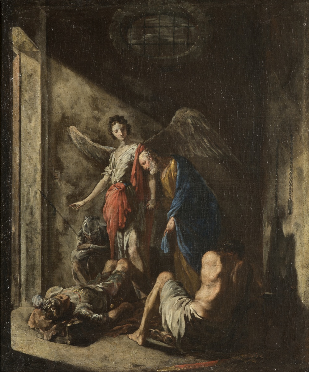 Imagen de San Pedro liberado por el ángel