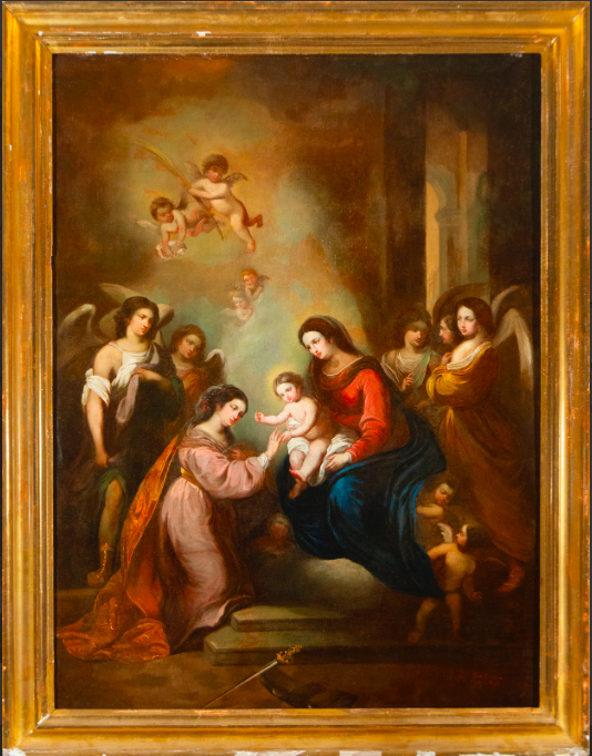 Imagen de VIRGEN CON EL NIÑO Y SANTA CATALINA DE ALEJANDRÍA