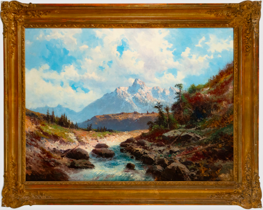 Imagen de PAISAJE MONTAÑOSO CON TORRENTE