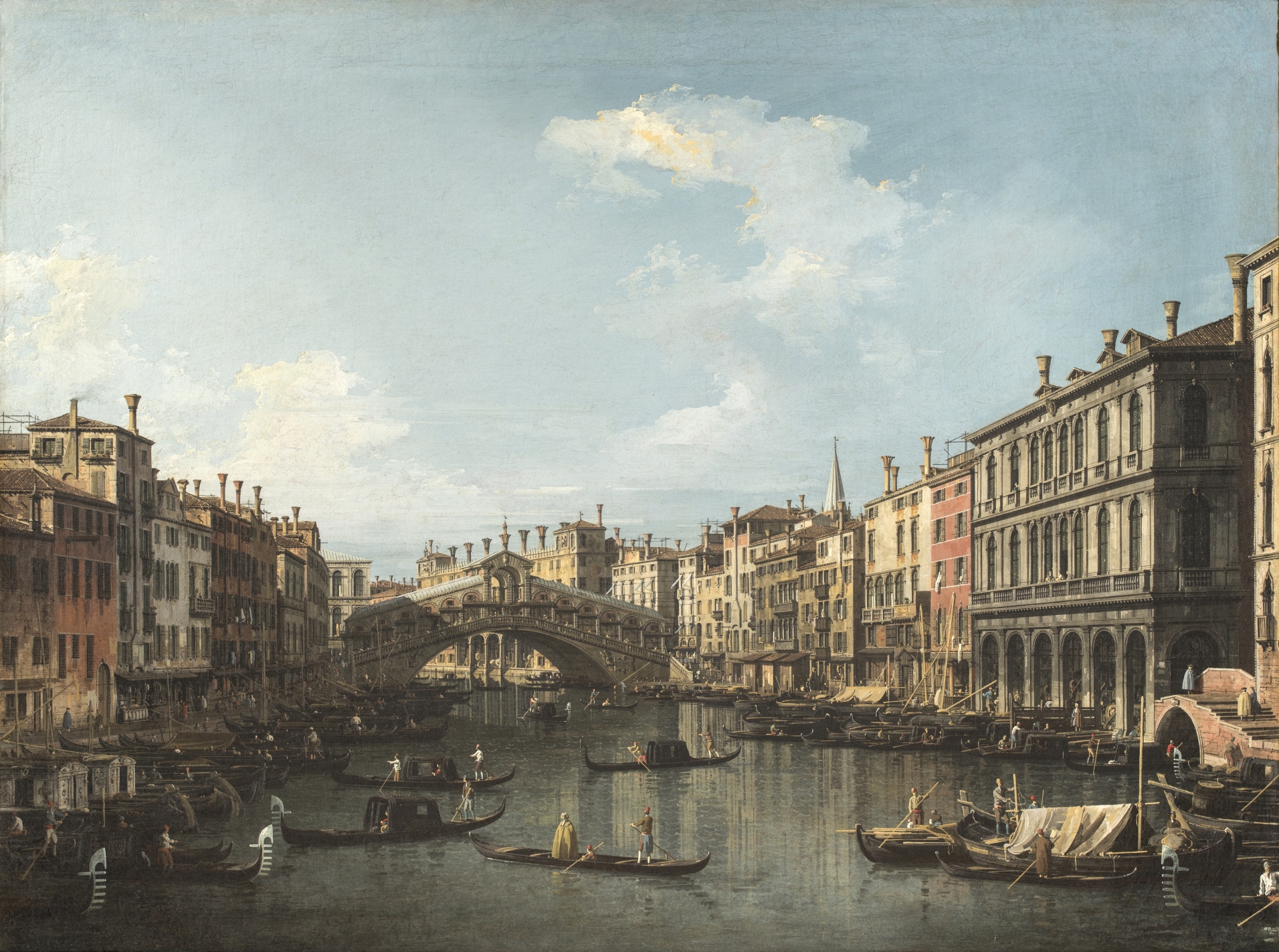 Imagen de Vista de Venecia con el Puente de Rialto
